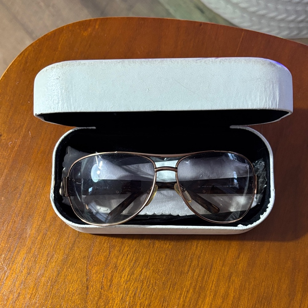 Marc Jacobs Italian Vintage Gold Aviator Sunglasses